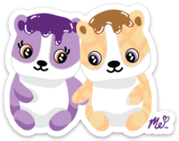 Load image into Gallery viewer, "Squishy Couples" Vinyl Decal Set of 3