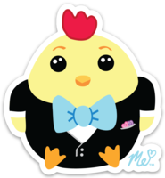 Load image into Gallery viewer, "Chicken Family" Vinyl Decal Set of 4