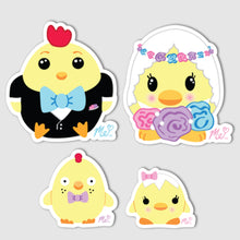 Load image into Gallery viewer, &quot;Chicken Family&quot; Vinyl Decal Set of 4