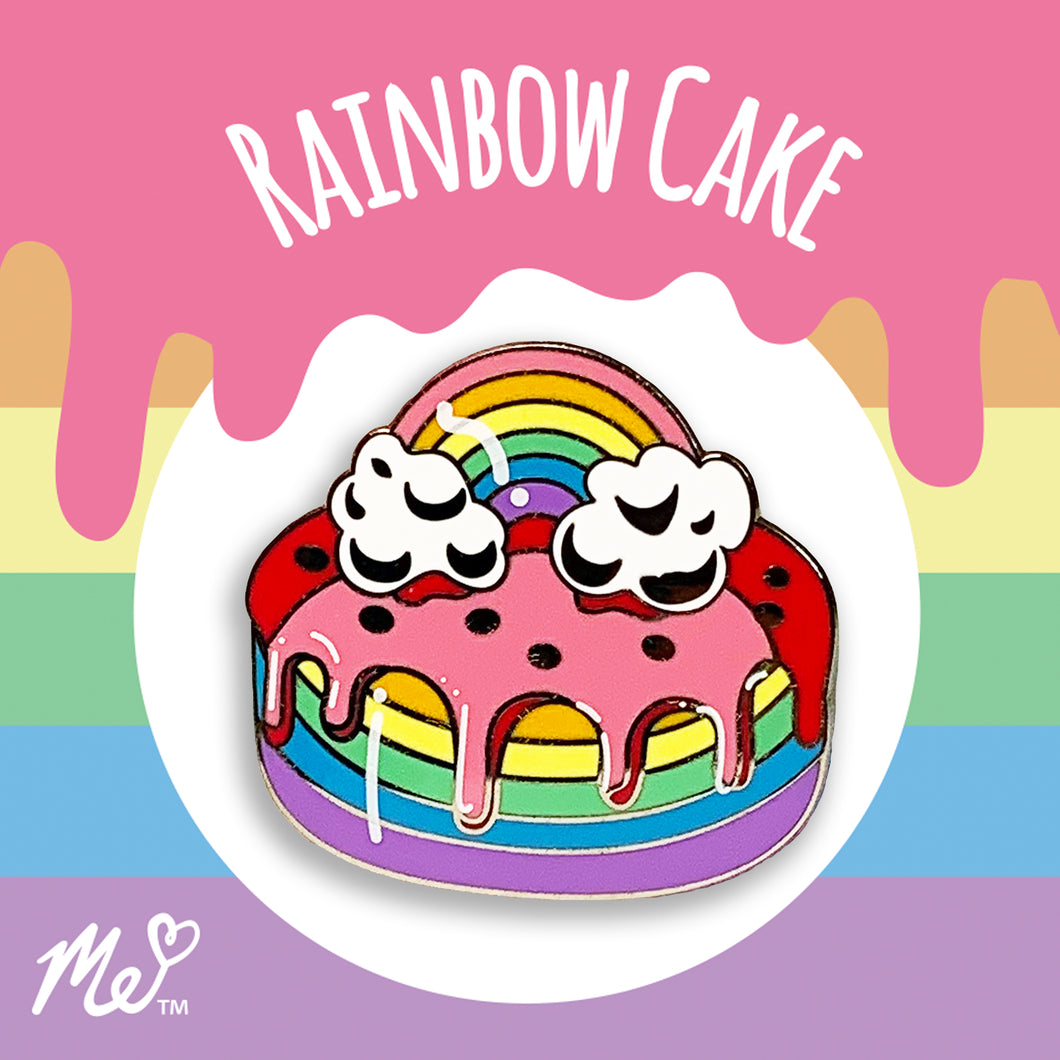 Rainbow Cake Hard Enamel Pin